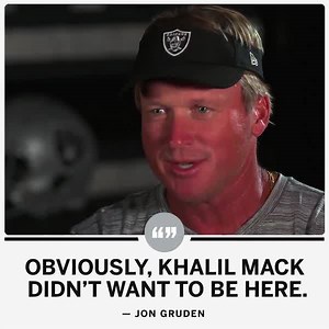 Jon Gruden shares his thoughts on the Khalil Mack trade. (via NFL on ESPN) | ESPN