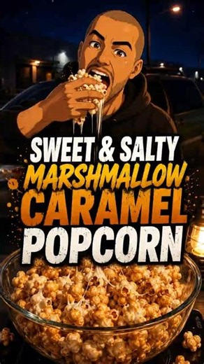 Marshmallow Caramel Popcorn