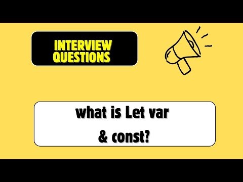 What is variable ? What is variable Let Var & Const.