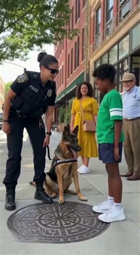 Heartwarming: Police K9 meets boy!