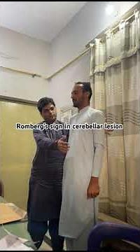 Romberg's test positive in cerebellar lesion