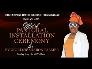 Official Pastoral Installation For "Evangelist Sharon Palmer"