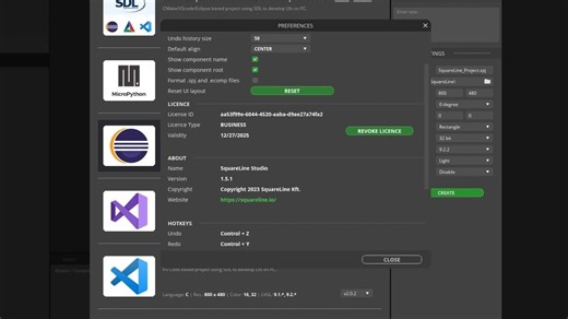 Squareline studio 1.5.1 重大更新，解决新版本不能进入首页问题。win、linux、macos m版本都支持