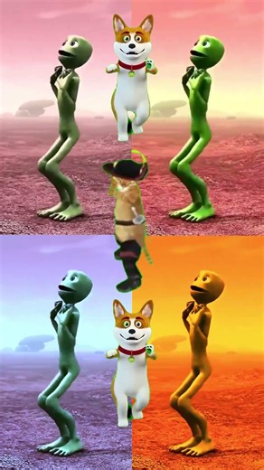 ALIENS DANCING 👽|| 1vs1vs1vs1 Dancing 2 #coffindance #1m #cartoon