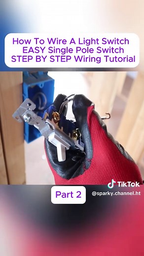 How To Wire A Light Switch EASY Single Pole Switch STEP BY STEP Wiring Tutorial #diy #tips #work #electrical #How