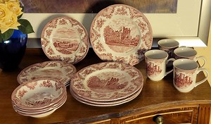 Johnson Brothers "old Britain Castles" Redware Dishes. - Etsy