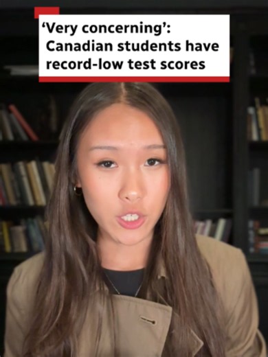 Canadian students' math, science and reading scores continue to decline in an international assessment conducted by the Organisation for Economic Co-operation and Development. The results reflect a global downward trend and experts say AI and screen time may be contributing factors. #Math #Science #reading #Education #CBCNews