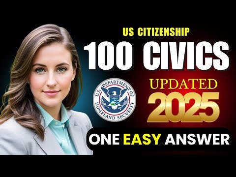 2025 random 100 civics questions and answers - U.S. citizenship interview I N400 Interview #n400