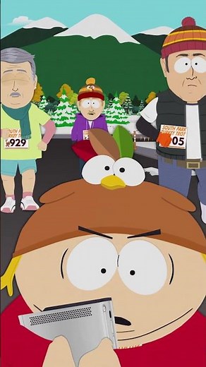 Tolkien tries to catch Cartman and get his game console back. #SouthPark