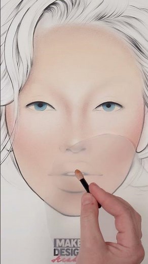 FACE CHART makeup for beginners | Drawing eyes on face charts