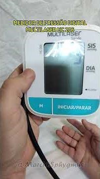 MULTILASER HC 206 DIGITAL PRESSURE GAUGE TUTORIAL #multilaser #bloodpressure