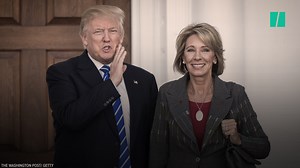 Education Secretary Betsy DeVos says she will “reframe” the Obama-era Title IX protections for student survivors of sexual assault. Her speech gives equal attention to the “wrongly accused” as it does to survivors, though those groups are nowhere near equal in size. | HuffPost Politics