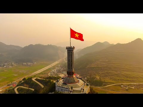 Cột Cờ Lũng Cú - Hà Giang - Vietnam _ Nơi địa đầu tổ quốc [ Flycam 4k ]