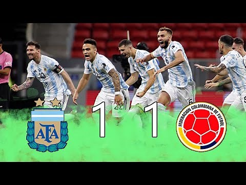 Argentina 1 vs Colombia 1 - Semifinal Copa América 2021 - Partido Completo