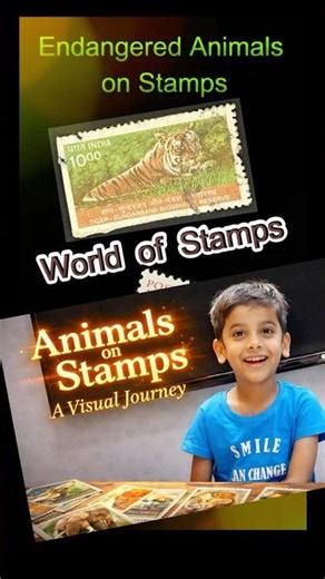 Wild Animals on Postage Stamps #wildanimals #stampscollection #tigers