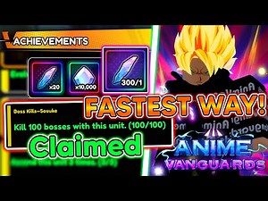 FARM✨TRAITS! Effective🍀Strategy to Complete Your "KILL 100 BOSS" Quest! in Anime Vanguards