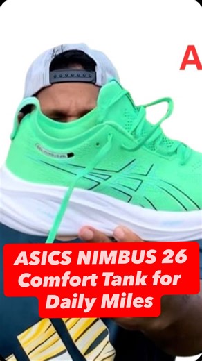 Balaji Manoharan on Instagram: "Nimbus 26 Review – Soft, Strong, and Built to Last ASICS’ Nimbus 26 walks in like a calm giant — sturdy, plush, and quietly confident. Built with premium materials and a sole that feels like it swallowed a small cloud, this one is for runners who want a long-lasting companion rather than a short fling. Pros • Extremely durable — a mileage-eater that refuses to retire early • Premium upper and midsole materials • Deep, soft cushioning with excellent impact protecti