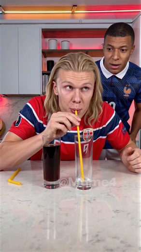 Mbappé is so confused by Haaland right now 😂 #mbappe #haaland #parody