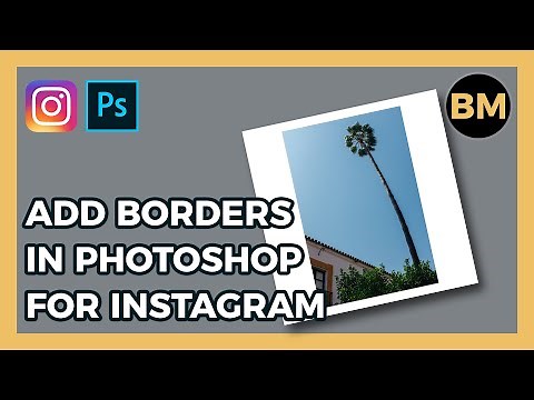 Add white BORDERS in PHOTOSHOP for INSTAGRAM...EASY method