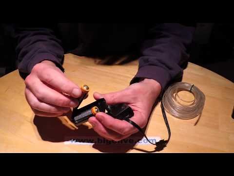 Chasing electroluminescent wire. (A look inside the controller)