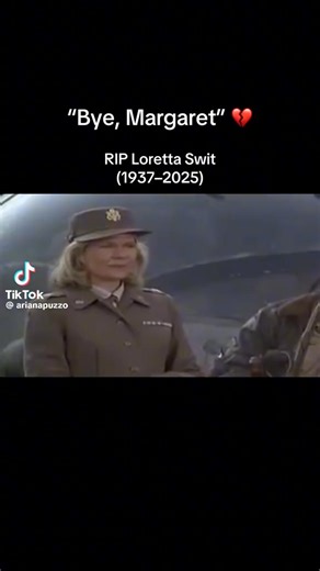 TinaMarie DiLemme Krasner | Bye, Margaret 💔🙏. Rest in Peace Loretta Swit. #70s #70snostalgia #Mash #LorettaSwit #hotlips #army | Instagram