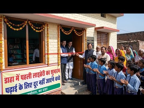 डाहा में पहली लाइब्रेरी का हुआ शुभारंभ ll पढ़ाई के लिए दूर नहीं जाएंगे बच्चे ll #indianewsdarpan