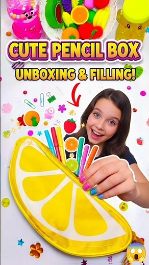 Cute Pencil Box, Compass, Pouch, Geometry Box, Eraser, Pencil, Pen, School Stationery #shorts #safa