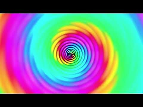 Bright Rainbow Swirl Background Loop (Copyright Free)