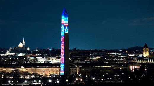 White House announces Washington Monument illumination to kick off America's 250th celebration