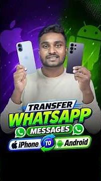 Transfer WhatsApp from Android to iPhone Without Reset!