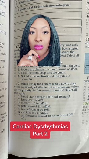 Cardiac Dysrhythmias Part 2 #cardio #fy #fyp #nclex #ati #hesi #nclexreview #nursingschool #nursing #studywithme #vitalsigns