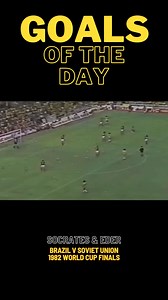1982 World Cup Finals Brazil v USSR Great goals deserve great commentary. Socrates and Eder and the great Barry Davies! #brazil #brazilfootball #socrates #Eder #WorldCupFinal #motd #matchoftheday #greatgoals #ussr #russia #sovietunion #brazilworldcup | Football in the 70s and 80s
