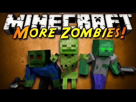 Minecraft Mod Showcase : MORE ZOMBIES!