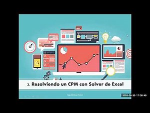 Ruta Crítica CPM: solución en Solver de Excel