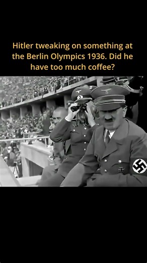 Too Much Coffee? Hitler at the Berlin Olympics, 1936 #shorts #history #ww2