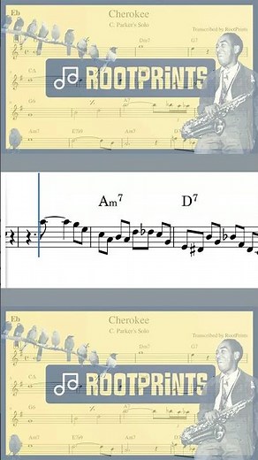 Charlie Parker Solo on Cherokee | Full Alto Sax Transcription (PDF Available) #shorts