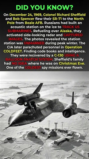 SR-71 Flew to North Pole on Christmas Eve 1969 🎄🛩️ Family Had No Idea