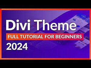 Divi Tutorial For Beginners 2024