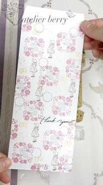 100均スタンプで封筒を可愛くアレンジ♪
