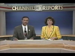 KCRA TV Channel 3 Reports The News at Noon Sacramento July 13, 1993