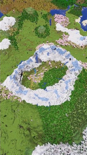 I Found The Best Minecraft Cherry Grove Village Seed Ever!