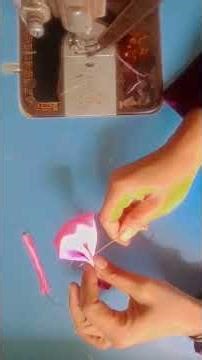 DIY Pink bow hair Accessories Tutorial/ how to make a shiny pink pearl hair bow easy way