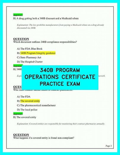 Pass the 340B Program Operations Certificate: Practice Exam Questions & Compliance Guide