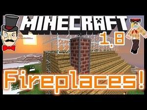 Minecraft Mods - FIREPLACE Mod! Working Chimney - Barbeque Grill & More!