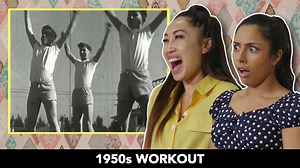 Did you know there were "face workouts" in 1950s? I tried workouts from the 1950's with Cassey Ho (Blogilates). | Michelle Khare