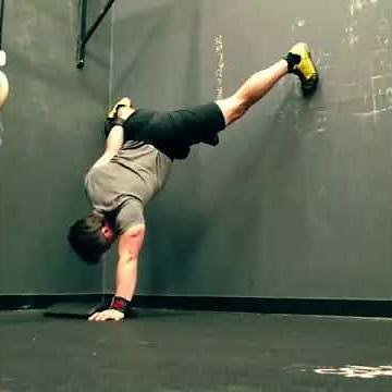 One Arm Handstand Pushup!