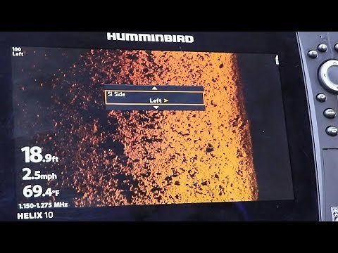 Humminbird HELIX Adjusting Side Imaging Side | Shortcut X-Press Key