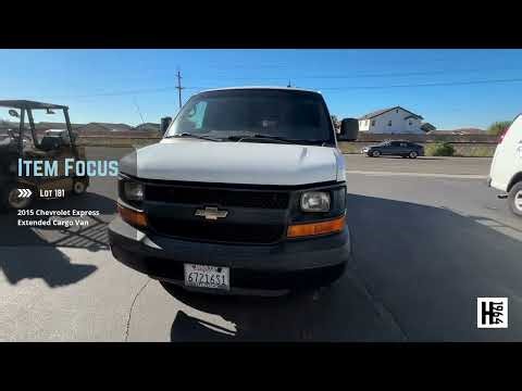 Business Liquidation Auction! Bid on Lot 181: 2015 Chevrolet Express Extended Cargo Van