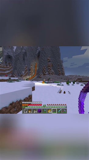 Snowy Biome Survival: Stray Takedown & Mod Pack Hunt! #shorts
