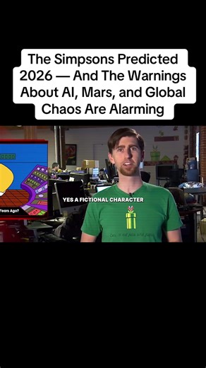 The Simpsons Predicted 2026 — And The Warnings About AI, Mars, and Global Chaos Are Alarming #TheSimpsonsPredicted2026 #TheSimpsons #AlPredictions #Mars2026 #GlobalChaos